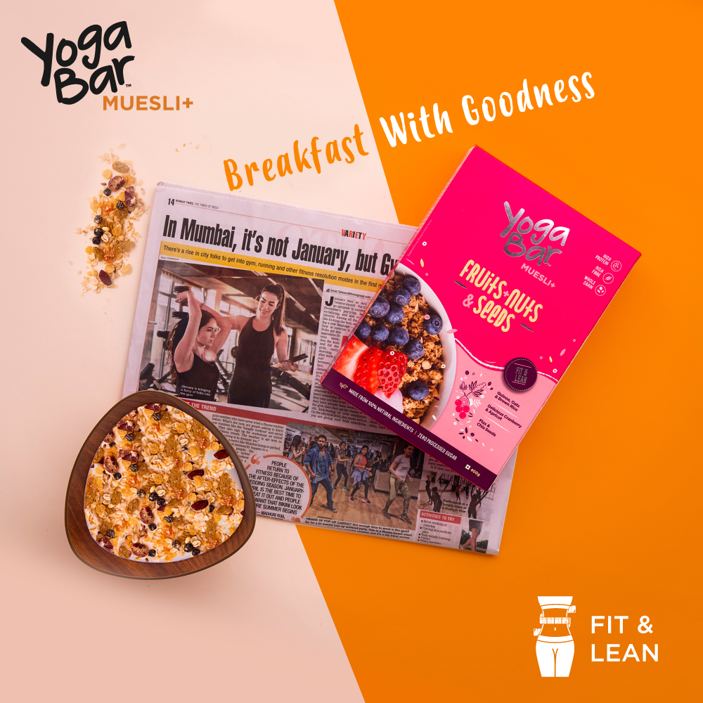 Combo of 2 - Dark Chocolate + Cranberries & Fruits, Nuts & Seeds Wholegrain Muesli (2 X 700g)